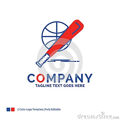 Company Name Logo Design For baseball, basket, ball, game, fun Vector Illustration