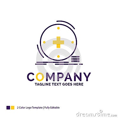 Company Name Logo Design For Clinical, digital, health, healthca Vector Illustration