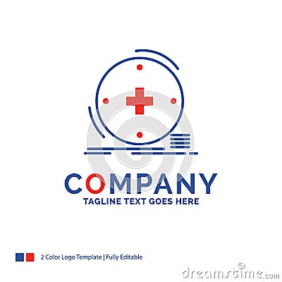 Company Name Logo Design For Clinical, digital, health, healthca Vector Illustration