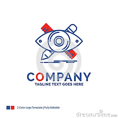 Company Name Logo Design For design, designer, illustration, ske Vector Illustration