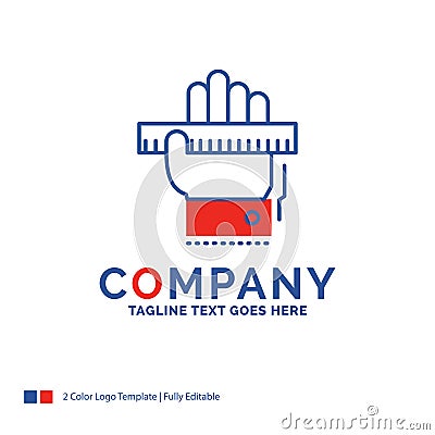 Company Name Logo Design For Education, hand, learn, learning, r Vector Illustration