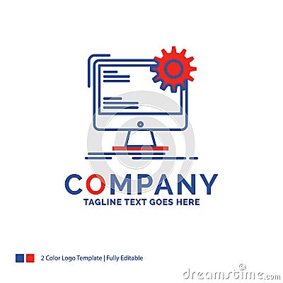 Company Name Logo Design For Internet, layout, page, site, stati Vector Illustration