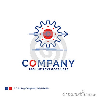 Company Name Logo Design For performance, progress, work, settin Vector Illustration