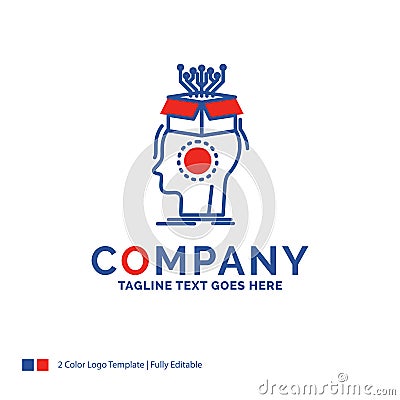 Company Name Logo Design For sousveillance, Artificial, brain, d Vector Illustration