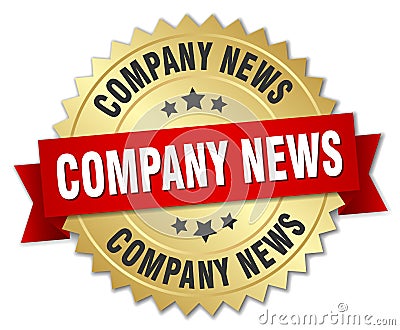 company news badge Vector Illustration