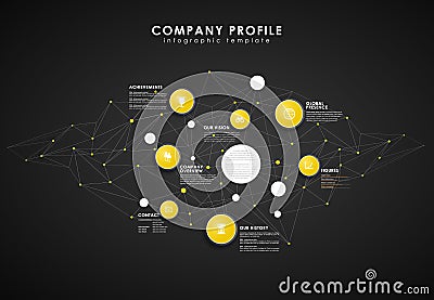 Company profile overview template Stock Photo