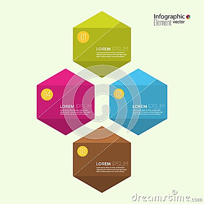 Comparative chart with templates for presentation Vector Illustration