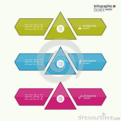 Comparative chart with templates for presentation Vector Illustration