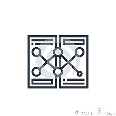 comparative vector icon isolated on white background. Outline, thin line comparative icon for website design and mobile, app Vector Illustration