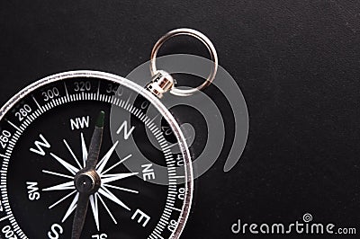 Compass and copyspace Stock Photo