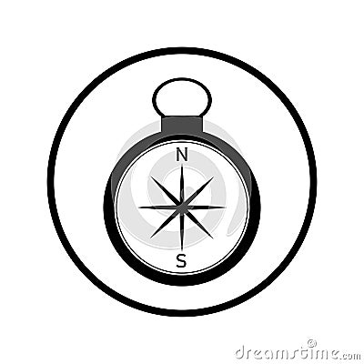 compass direction in the form of a symbol or icon Vector Illustration