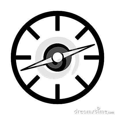 Compass guide device isolated icon Vector Illustration