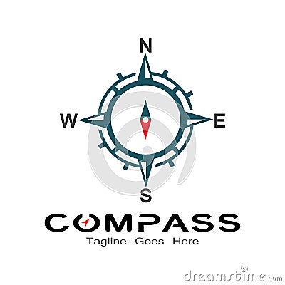 compass logo, icon and symbol. ilustration design Vector Illustration