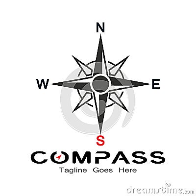 compass logo, icon and symbol. ilustration design Cartoon Illustration