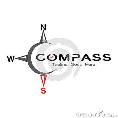 compass logo, icon and symbol. ilustration design Cartoon Illustration