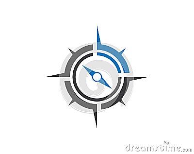 Compass Logo Template Vector Illustration