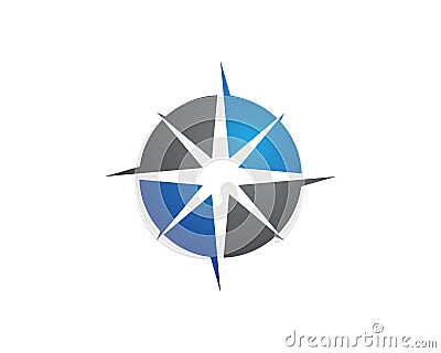 Compass Logo Template vector icon Vector Illustration