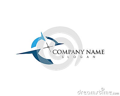 Compass Logo Template vector icon Vector Illustration