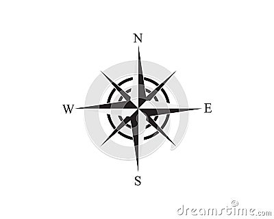 Compass Logo Template vector icon illustration Cartoon Illustration