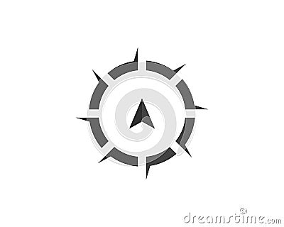 Compass Logo Template vector icon illustration design. Vector Illustration