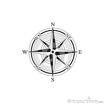 Compass Logo Template vector icon illustration Vector Illustration