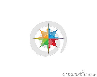 Compass Logo Template Vector Illustration