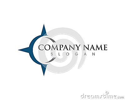 Compass Logo Template vector icon Vector Illustration