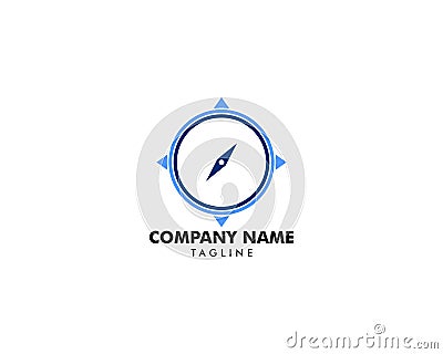 Compass Logo Template vector icon illustration design Vector Illustration