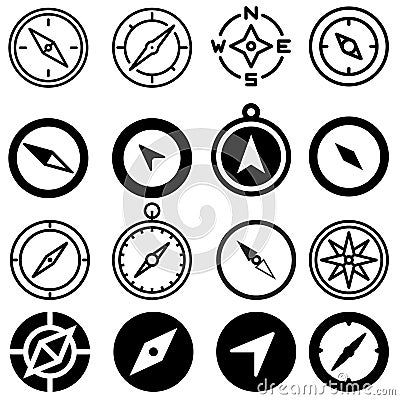 Compass Logo Template vector icon illustration design Vector Illustration