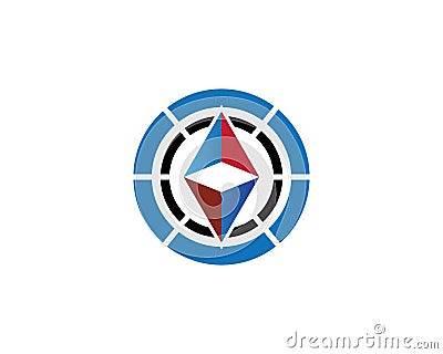 compass logo vector Vector Illustration