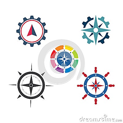 compass logo vector tempate ilustration Vector Illustration