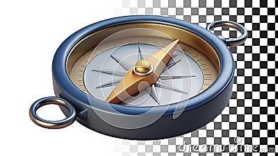 Compass, navigation, direction and travel tool png transparent image Generative AI Stock Photo