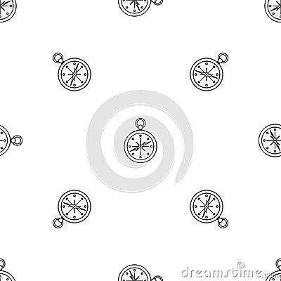 Compass pattern seamless vector Vector Illustration