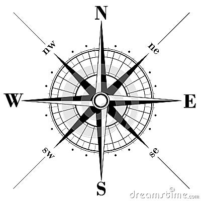 Compass Rose Vector Illustration