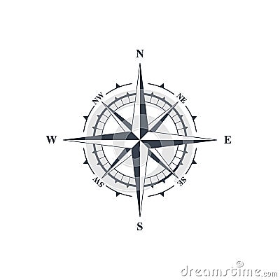 Compass sign, wind rose Vector Illustration