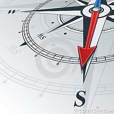 Compass south Vector Illustration