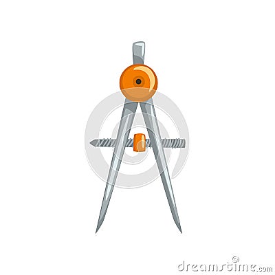 Compass tool, measuring equipment vector Illustration on a white background Vector Illustration