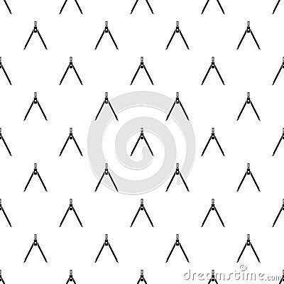 Compass tool pattern, simple style Vector Illustration