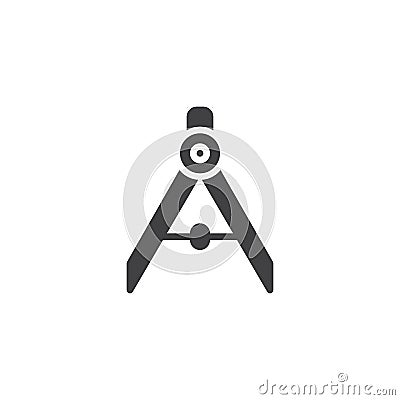 Compass vector icon Vector Illustration