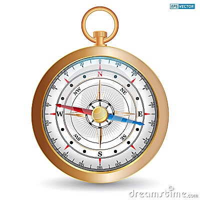 set of realistic wind compass marine isolated. eps vector.. Vector Illustration