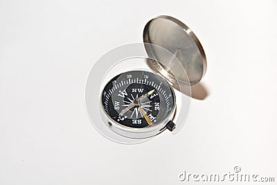 Compass on white. Stock Photo