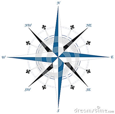 Compass wind rose Vector Illustration