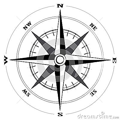 Compass wind rose Vector Illustration