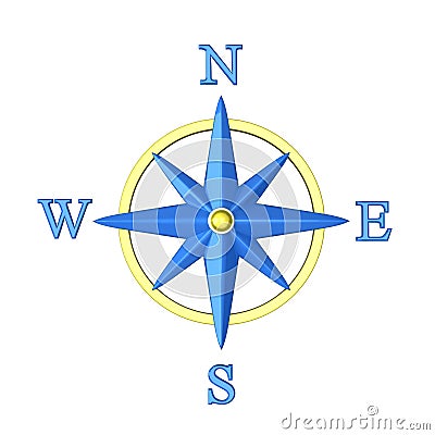 Compass wind rose 3d Stock Photo