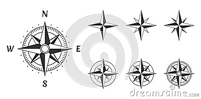 Compass wind rose Vector Illustration