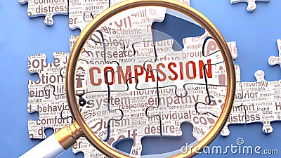 Compassion being closely examined Stock Photo