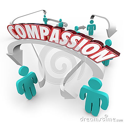 Compassion Connected People Showing Sympathy Empathy for Each Ot Stock Photo