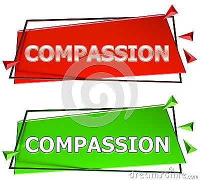 Compassion sign Stock Photo