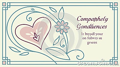 Compassionate condolences card design, sympathy and support message vector design Generative AI Vector Illustration