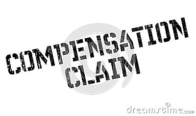 Compensation Claim rubber stamp Vector Illustration